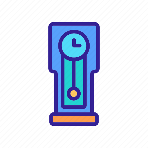 Clock, device, modern, pendulum, standing, vintage, watch icon - Download on Iconfinder