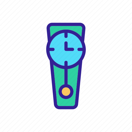 Circle, clock, modern, mounted, pendulum, vintage, watch icon - Download on Iconfinder