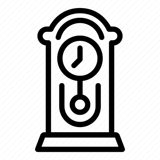 Business, clock, computer, hand, pendulum, retro, silhouette icon - Download on Iconfinder