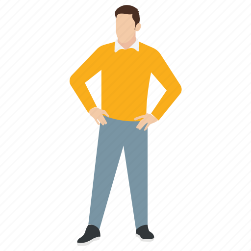 Casually dressed, decent man, father, handsome person, human avatar icon - Download on Iconfinder