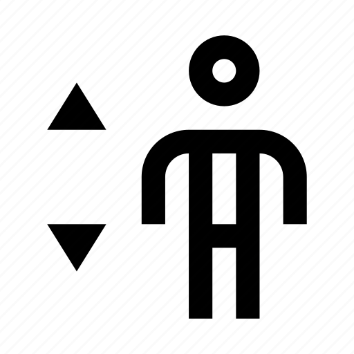 Down, elevator, human, man, sign, up icon - Download on Iconfinder