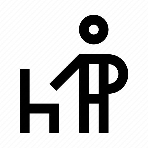 Chair, human, people, person, seat, sign icon - Download on Iconfinder