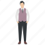 client, guest, male avatar, visitor, waistcoat 
