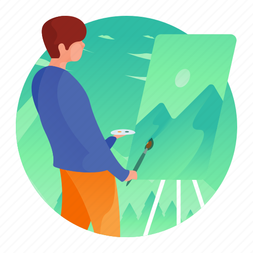 Art, artist, drawing, man, painter, painting icon - Download on Iconfinder