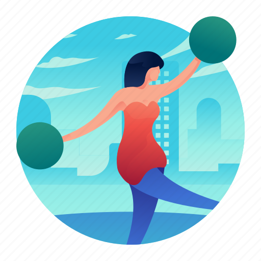 Cheer leader, cheerleading, dancing, performance, woman icon - Download on Iconfinder
