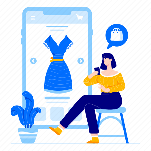 Online, shopping, concept, illustration illustration - Download on Iconfinder