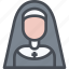 avatar, female, nun, people, sister, user, woman 