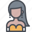 avatar, dress, evening, female, people, user, woman 