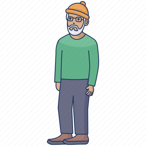 Old man, grandfather, senior citizen, old age, old person, old people icon - Download on Iconfinder