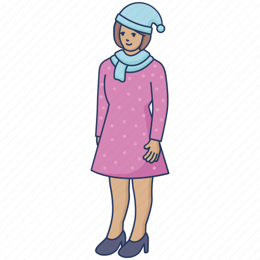 Avatar, winter, winter fashion, girl, woman, young lady, fashion icon - Download on Iconfinder