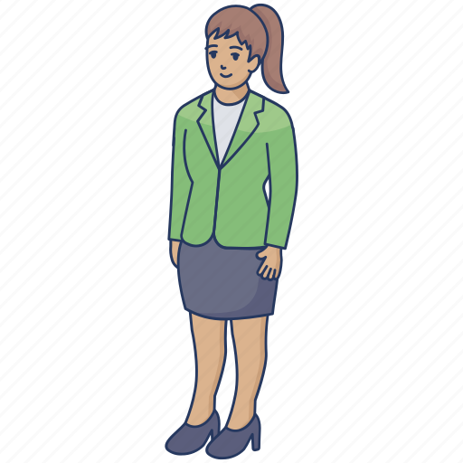 Girl, young girl, teen, woman, female, businesswoman, employ icon - Download on Iconfinder