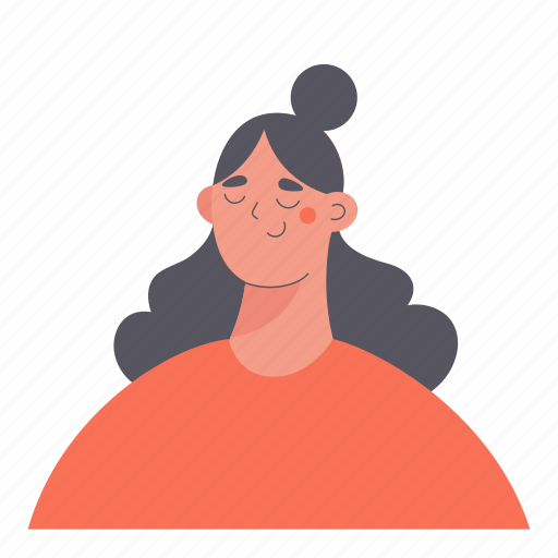 Girl, woman, young, female, person, people, face illustration - Download on Iconfinder