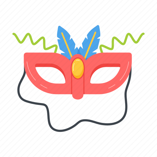 Carnival mask, party mask, party prop, masquerade, ball mask icon - Download on Iconfinder