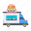 burger truck, food truck, food van, food vehicle, mobile kitchen 