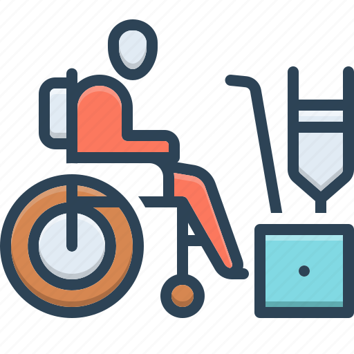 Disabled, crippled, handicapped, maimed, incapacitated, paralyzed, wheelchair icon - Download on Iconfinder