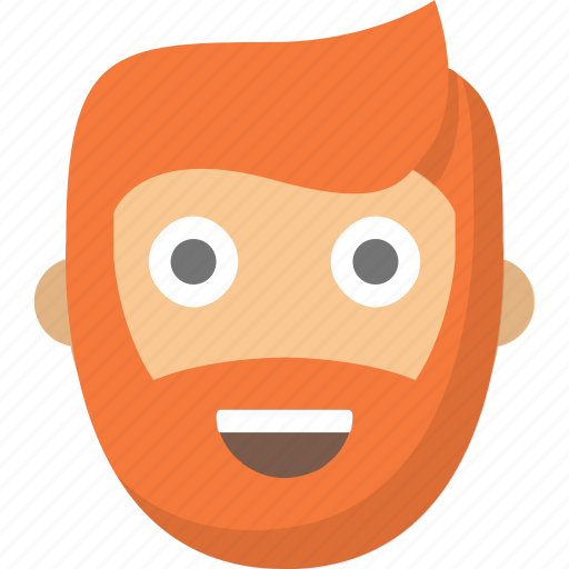 Beard, dude, ginger, guy, hair, man, red icon - Download on Iconfinder