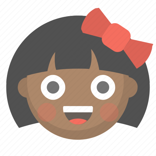 Child, cute, emoji, face, girl, kid, little icon - Download on Iconfinder