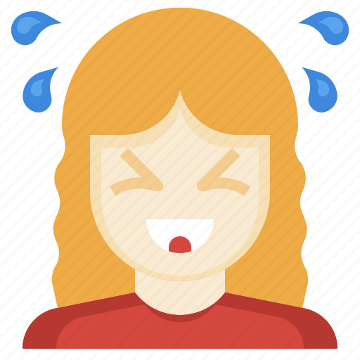 Laugh, fun, feelings, woman, happy icon - Download on Iconfinder