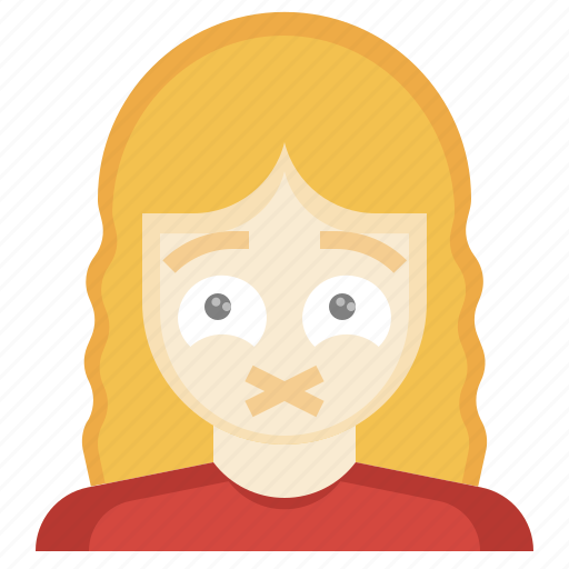 Quiet, feelings, long, hair, woman icon - Download on Iconfinder