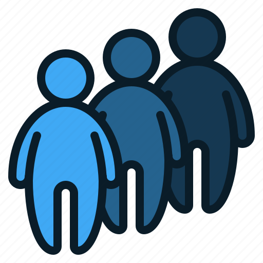 People, group, queue, crowd, team, leader icon - Download on Iconfinder
