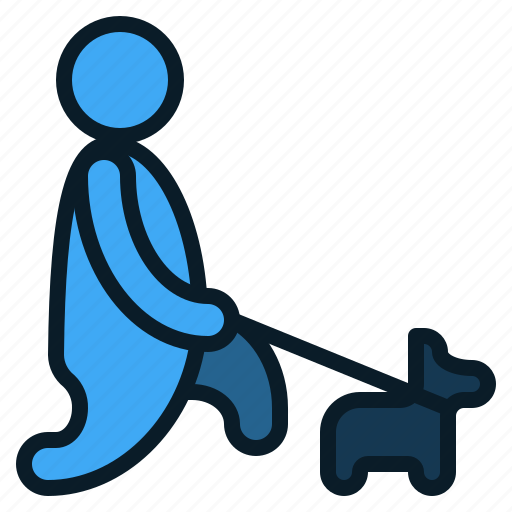 People, pet, dog, walk, activity, animal icon - Download on Iconfinder