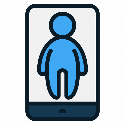 People, smartphone, contact, user, profile, online0, mobile phone icon - Download on Iconfinder