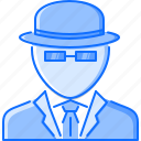 detective, hairstyle, hat, man, people, style, suit 