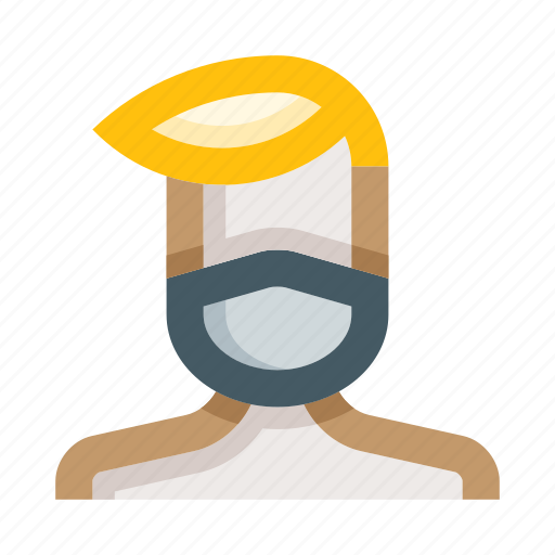 Man, face mask, masked, coronavirus, person, virus protection, hipster icon - Download on Iconfinder