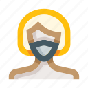 woman, face mask, masked, coronavirus, person, virus protection