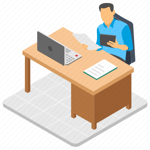 Duty hours, employee working, office, work time, workplace icon - Download on Iconfinder