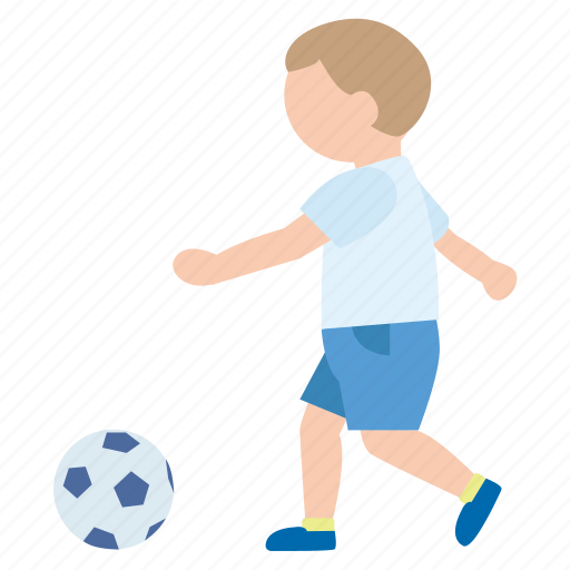 Ball, boy, kick, person, play, soccer, sport icon - Download on Iconfinder
