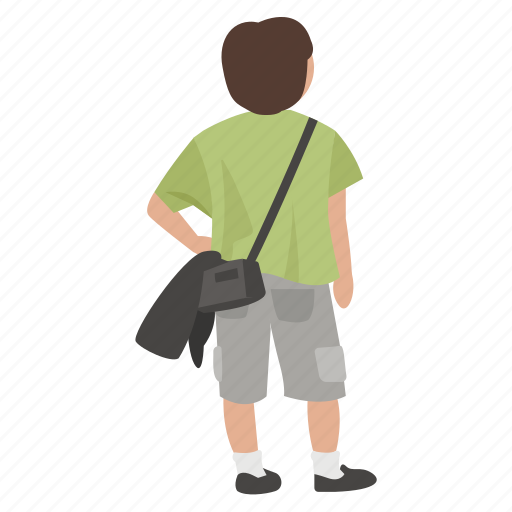 Bag, male, person, sightseeing, street, tourist, watching icon - Download on Iconfinder