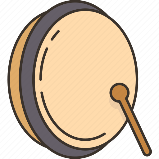 Bodhran, drum, beat, celtic, traditional icon - Download on Iconfinder