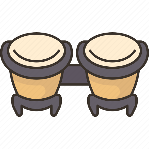 Bongos, drum, percussion, rhythm, latin icon - Download on Iconfinder