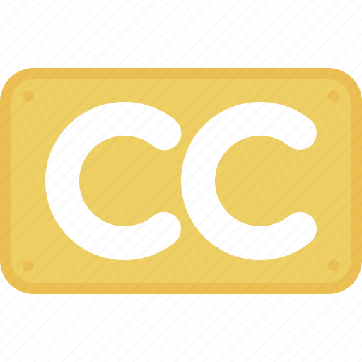Closed, captioning, cc, sign, file icon - Download on Iconfinder