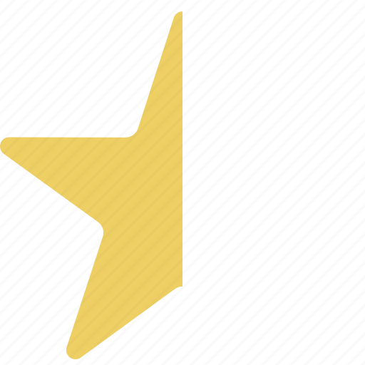 Star, sharp, half, award, prize icon - Download on Iconfinder