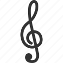 melody, music key, musical, note, song, sound, treble clef