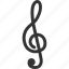 melody, music key, musical, note, song, sound, treble clef 