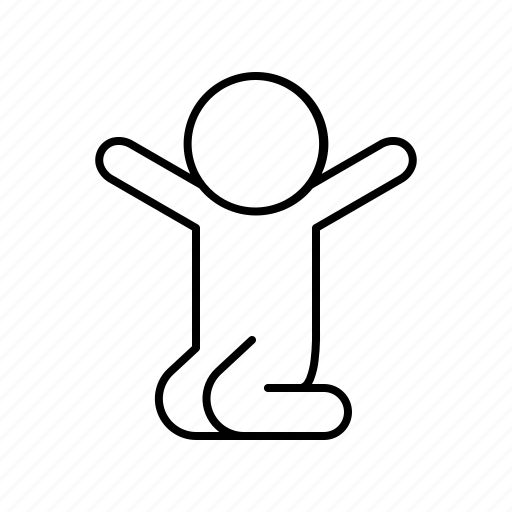 Kneeling, user, human, person, pose icon - Download on Iconfinder