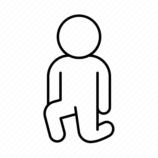 User, human, person, kneeling, take a knee, pose icon - Download on Iconfinder