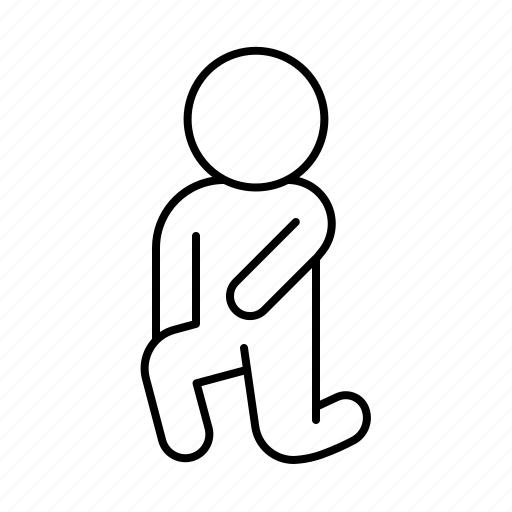 Human, person, kneeling, take a knee, pose, pointing, on one knee icon - Download on Iconfinder