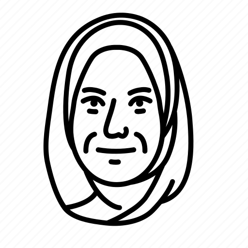 Persona, face, human, woman, female, user, muslim icon - Download on Iconfinder