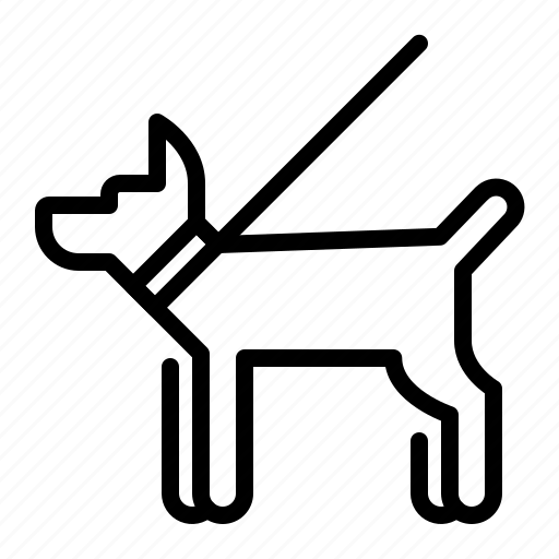 Animal, dog, leash, pet, walking icon - Download on Iconfinder