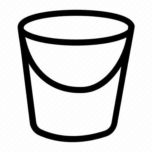 Basket, bin, bucket, paint bucket, water container icon - Download on Iconfinder