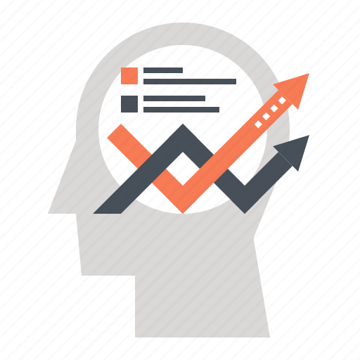Arrow, chart, head, human, mind, plan, thinking icon - Download on Iconfinder
