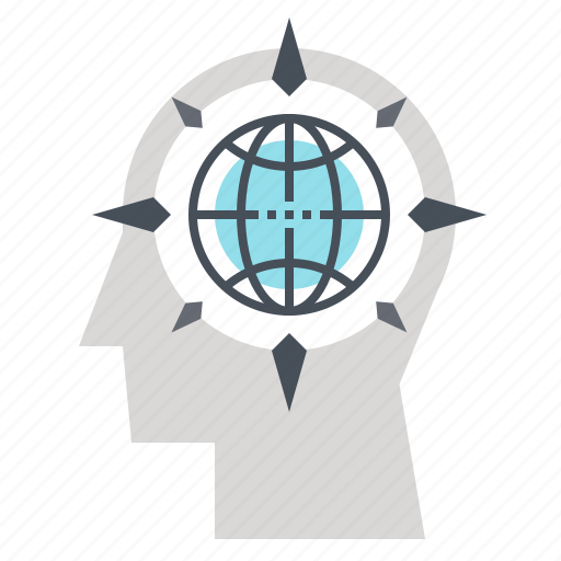 Earth, global, head, human, mind, thinking, world icon - Download on Iconfinder