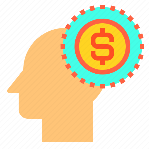 Brain, dollar, head, human, mind, money, thinking icon - Download on Iconfinder