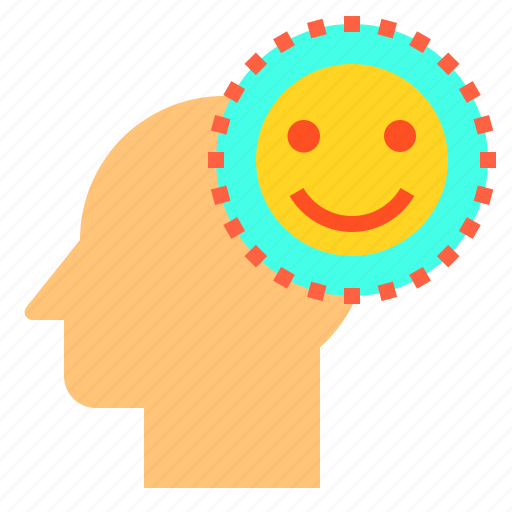 Brain, happy, head, human, mind, smile, thinking icon - Download on Iconfinder