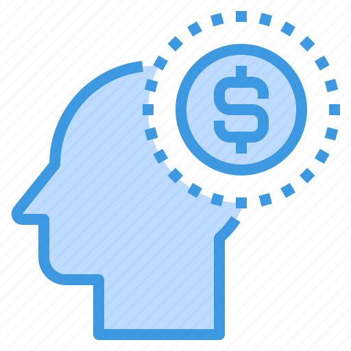 Brain, dollar, head, human, mind, money, thinking icon - Download on Iconfinder