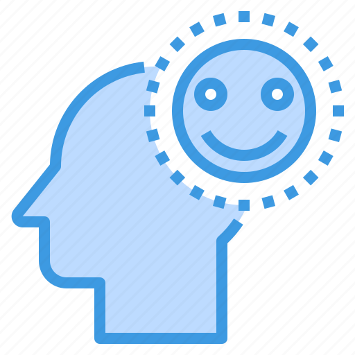 Brain, happy, head, human, mind, smile, thinking icon - Download on Iconfinder